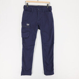 Helly Hansen Manchester Pants Womens 4 Navy Blue Stretch Workwear Cargo Pocket